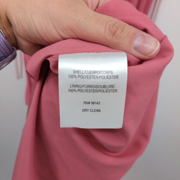 Gal Meets Glam Angelica Pleated Midi Dress Pink Size 8 Feminine‎ Romantic - Picture 10 of 10